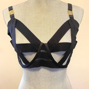 NWT Victoria’s Secret black unlined balconet bra. Never worn. Size 36DDD